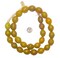 The Bead Chest Yellow Tomato Beads 22x 20mm Ethiopia African Oval Glass 26-28 Inch Strand Handmade